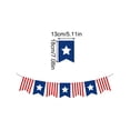 thumbnail image 2 of Americana Decor 250Th Anniversary Flag, Red Blue Star Pennant Banners, 4Th of July Outdoor Garden Party Decorations 1 Pc, 2 of 7