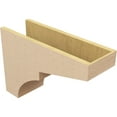 thumbnail image 5 of 8"W x 24"D x 16"H Classic Monterey Rough Cedar Woodgrain TimberThane Corbel, Primed Tan, 5 of 6
