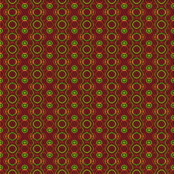 Ahgly Company Indoor Square Patterned Cranberry Red Area Rugs, 8' Square