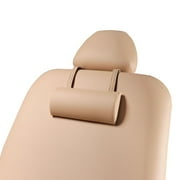 Master Massage 30 Claudia Stationary Massage Table Spa Salon Beauty Bed with Pneumatic Tilting Backrest and Leg Rest, MC Beige with Mahogany Legs