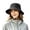 Black, variant on Fisherman Hat Style Summer Outdoor Sun Hat and Hiking Hat Sun Cap Children's Style Hat Ladies Coneflower Adults Bucket Hat Cow Techno Cap Bucket Hat Bucket Hat with Writing Small Bucket Hat