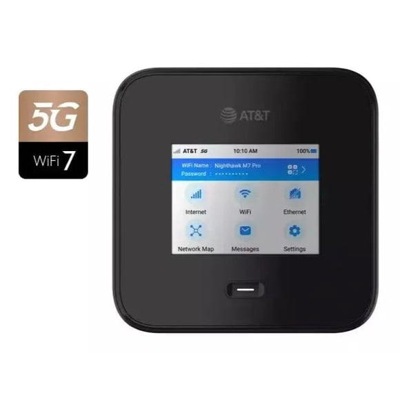 NETGEAR - Nighthawk M7 Pro WIFI 7 Mobile Hotspot - Black Unlocked