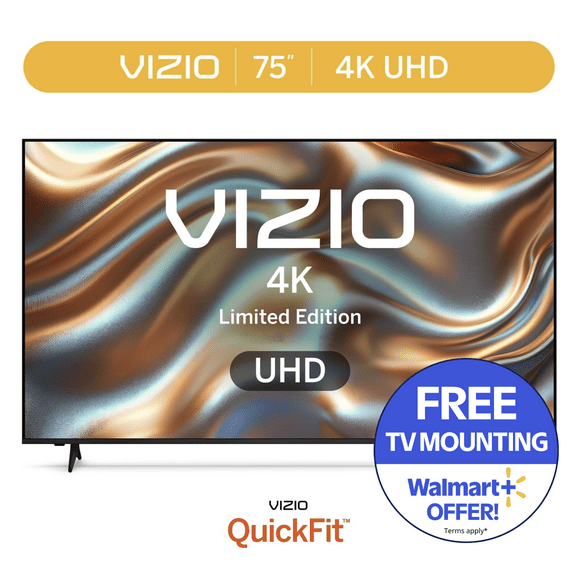 VIZIO 75” Class 4K UHD LED HDR Limited Edition Smart TV (NEW) V4K75X-08