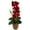 Red, variant on Nearly Natural Phalaenopsis Orchid Artificial Arrangement in Wooden Picture Frame