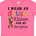 thumbnail image 4 of Inktastic I Wear an Autism Ribbon for My Brother Boys or Girls Toddler T-Shirt, 4 of 5