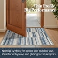 thumbnail image 4 of Alfombra Jinchan para pasillo, geométrica, ultrafina, 60 x 180 cm, azul, 4 of 6