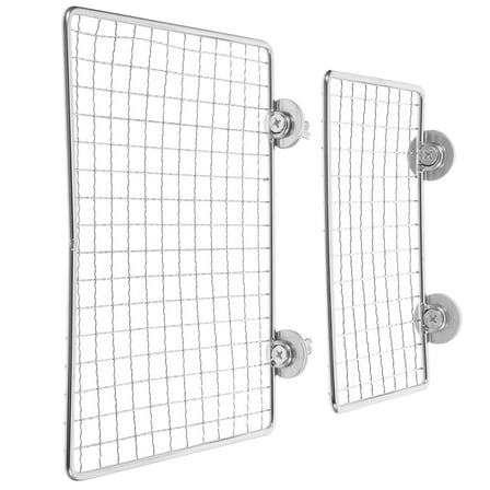 Baluue Bird Platform Bird Cage Platform Stainless Steel 2Pcs for Cockatiels