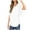 White, variant on Sevevn New Solid Summer Casual Loose Round Neck Chiffon Tops Blouses for Women Deal of the Week White S