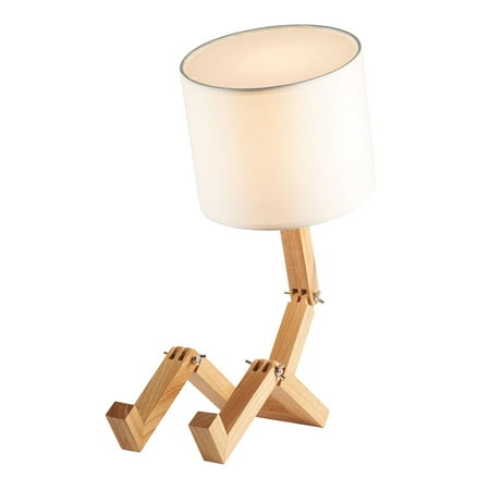 Louie The Lamp Wooden Man Shaped Light Fixture With Drum Shade 20 Louie The Lamp Wooden Man Shaped Light Fixture With Drum Shade 20