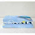 thumbnail image 3 of Outer Space Throw Blanket Cute Cartoon Space Rocket Blanket Universe Themed Fleece Blanket for Teens Galaxy Starry Sky Theme Bedroom Decor Fuzzy Blanket 90"x90", 3 of 6