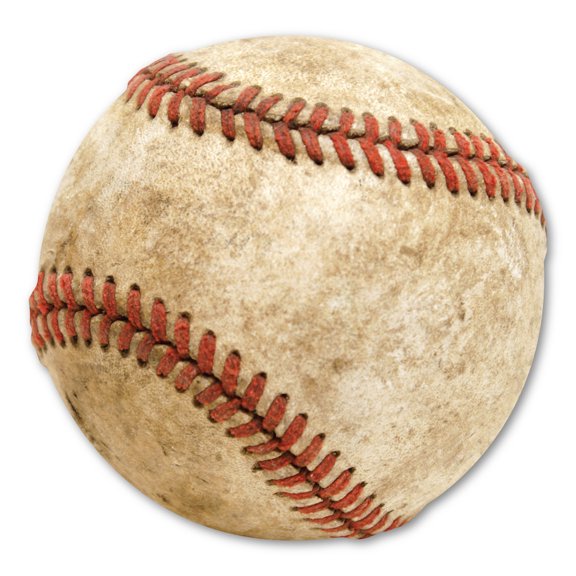 Worn Baseball Magnet
