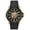 Black, Gold, variant on Men's Eco-Drive Spider Man Black Strap Watch