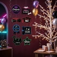 thumbnail image 6 of Graduation Party Supplies RedandBlack, Glittered 2D Ornaments, Graduation Photo Banner, Class Of2026Event, 8 Pc Set, 6 of 7