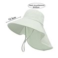 thumbnail image 5 of ievspot Sun Hat for Men Women Wide Brim Bucket Hats with Neck Flap Summer Fishing Hat for Hiking Travel And Outdoors, 5 of 8