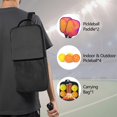 thumbnail image 5 of Pickleball Paddles Set Of 2, Fiberglass Surface, Fluid Smoke Aurora Art Style, 4 Balls & Bag, 5 of 5
