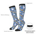thumbnail image 5 of Picia Women Crew Soft Moisture-wicking Socks Chicken Family Pattern Design Cotton Socks, One Size fit All, 5 of 9