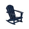Costaelm Paradise Adirondack Outdoor Patio Rocking Chair, Navy Blue