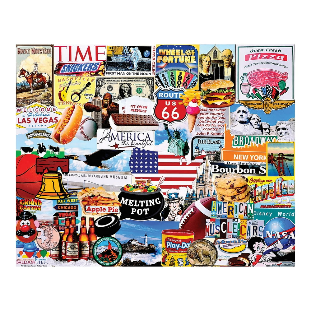 White Mountain Puzzles I Love America 1000 Piece Jigsaw Puzzle