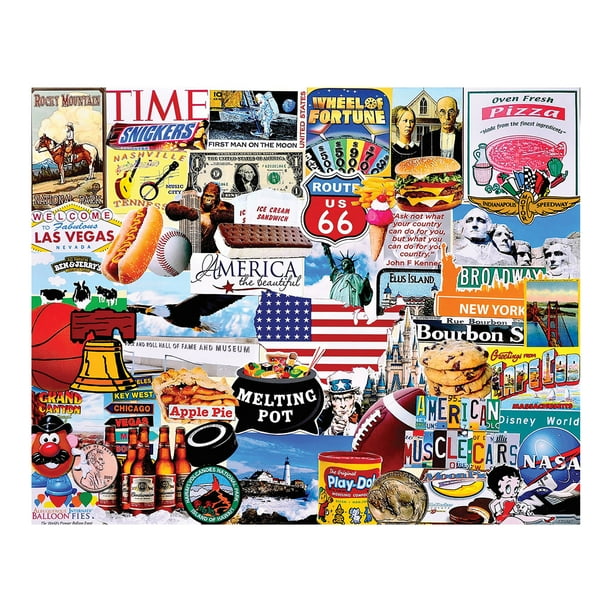 White Mountain Puzzles I Love America 1000 Piece Jigsaw Puzzle