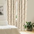 thumbnail image 2 of Ambesonne Floral Window Curtains, Vintage Blossom Branches, Each 28" W x 84" L, Peach and Beige, 2 of 4