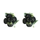 thumbnail image 4 of Naiovety Peonías artificiales Flores de seda Simulación falsa Ramo de cinco cabezas Rosas de imitación Florales Centro de Adornos Negro Negro Púrpura 2Conjunto, 4 of 6
