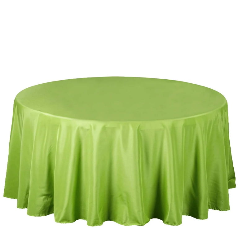 6-Pack Sage Green Round Tablecloths 108 Inch | Polyester Fabric, Wrinkle & Stain Resistant | For Weddings, Parties, Events
