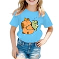 thumbnail image 1 of Zecgelong T-Shirt Décontracté à Manches Courtes pour Garçons et Filles, Col Rond, Imprimé Animal de Dessin Animé, Taille 2-4 Ans, 1 of 3