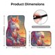 thumbnail image 5 of Fotbe Meditating Cute Horse Juego de 4 Tapetes para Auto con Estampado – Alfombrillas de Goma Reforzada, Diseño Antideslizante, Protección para Todo el Año – Vehículos, Autos, Camionetas y SUVs, 5 of 7