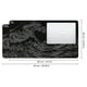 thumbnail image 2 of Alfombrilla de escritorio Mousepad iCasso Gaming XXL, tamaño grande, color negro ondulado, 2 of 9