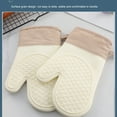 thumbnail image 4 of Guardoinrt Kitchen Oven Gloves with Hanging Rope Silicone Insulation Mitts BBQ Stain-proof for Household Bar Cooking Bakeware 1Set, 4 of 6