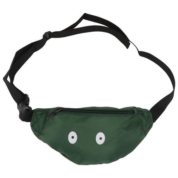 Kids Waist Bag Novelty Funny Small Eyes Fanny Pack Personality Leisure Belt Hip Bag (Green)