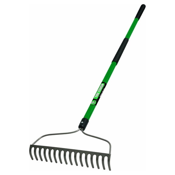 Drevy 32404 Tru Tough Welded Bow Rake, 16-Teeth, Fiberglass Handle
