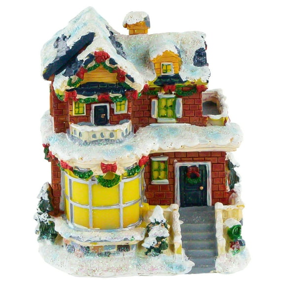 Northlight 4" Snowy House Christmas Village Decoration
