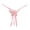 Pink, variant on ZVNAΖH Sexy G String Thongs, Valentine's Day Gifts, Couple Supplies, One Size, Women's Open Cut Bowknot Decoration Bead Panties