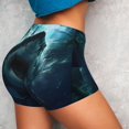 thumbnail image 3 of Picia Undersea Shark Printed Workout Shorts for Women Seamless Scrunch Butt Lifting High Waisted Yoga Gym Booty Running Moisture-wicking Short Pants-XX-Large, 3 of 9