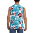 thumbnail image 4 of Balery Hawaiian Style Camisetas sin mangas para hombre, absorbe la humedad y protege contra el mal olor.-X-Large, 4 of 7