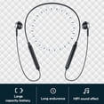thumbnail image 5 of Jrocdr Neck Hanging Bluetooth Headphones Bluetooth 5.0 Wireless Sports Noise Cancelling Headphones Headphones with Microphone Noise Canceling over Ear Workout Headphones Comfortable Wireless Earbuds, 5 of 6