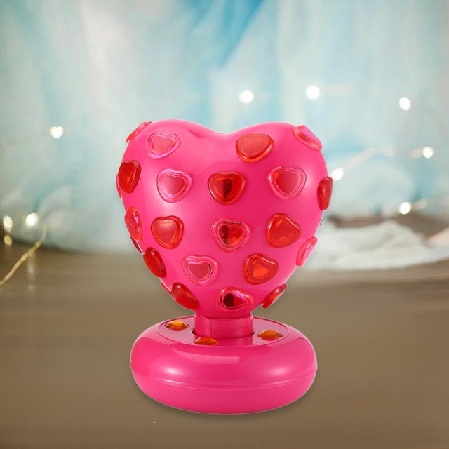 Lámpara LED con forma de corazón, lámpara de escritorio, adorno decorativo, iluminación blanca en forma de corazón para bodas, vacaciones, habitación