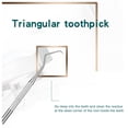 thumbnail image 3 of Toothpick Set Portable Stainless Steel Metal Tooth Picker Oral Cleaning Dentist Care Tool P1B2, 3 of 6