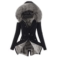 thumbnail image 3 of Chaqueta de algodón de otoño e invierno, gorro europeo y americano, chaqueta ajustada y cálida con cremallera para mujer, 3 of 5
