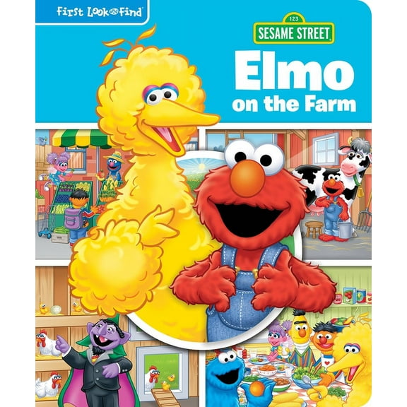 Sesame Street: Elmo on the Farm First Look and Find, (Board Book)