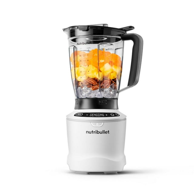 nutribullet SmartSense licuadora de tamaño completo de 5 velocidades, 1400 W, Blanco Mate