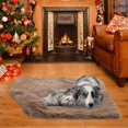 thumbnail image 4 of Spencer Pet Dog Cat Plush Fur Sleep Mat Blanket Reversible Double Layer Washable Cushion Pet Bed for Small Medium Large Dogs & Cats, 4 of 9