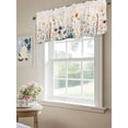 thumbnail image 6 of Yellow Spring Floral Curtain Valances for Windows, Vintage Flowers Farmhouse Kitchen Valance Window Treatment, Light Filtering Block Curtains for Bathroom/Bedroom/Living Room 42'' x 18'', 6 of 9