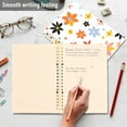 thumbnail image 4 of FORMRS 1-Subject Spiral Notebook 8" x 5" College Ruled 60 Refillable Sheet A5 Hard Cover, Colorful Retro Floral, 4 of 7