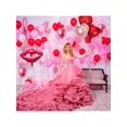 thumbnail image 4 of 45pcs Valentine Heart Balloon Set Red Heart Lips Love Foil Balloons Metallic Red Latex Balloons 18 Inch Heart Balloons With Ribbon For Valentines Day, 4 of 5