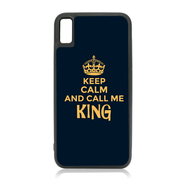Funny Quote Keep Calm and Call Me King - Quotes - Compatible with iphone 12  Mini Case Black TPU 