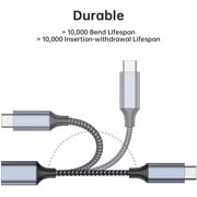 Jxr Lightning Female to USB C Male Audio Adapter,USB C to Lightning Audio Adapter Use with iPad/MacBook/USB C Phones to Lightning Headphones for Call/Music/Video, Not Support Charging nor Data