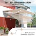 thumbnail image 4 of VEVOR Toldo retráctil manual, 12 x 10 pies, toldo para patio al aire libre, parasol retráctil, poliester resistente al agua, puerta de patio, ventana, toldo, 4 of 9