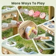 thumbnail image 3 of Robud Grass Green Outdoor Play Kitchen, Wooden Monteeori Toys for Kids Outdoor Ages 3+ Years, Green, 3 of 15